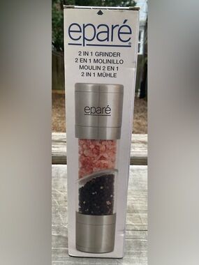 eparé 2-in-1 Stainless Steel 2 in 1 Grinder